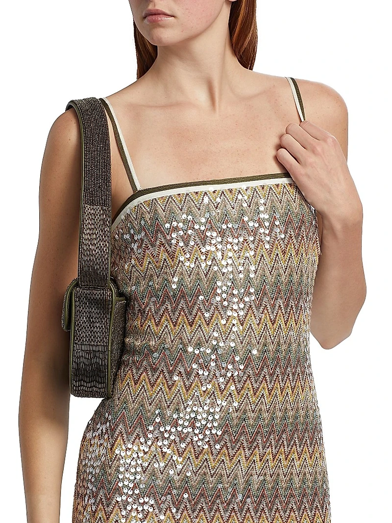 Ivanna Sequin Embellished Minidress