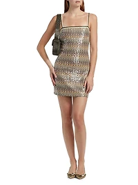Ivanna Sequin Embellished Minidress