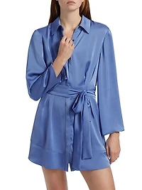 Mariana Tie-Waist Shirtdress