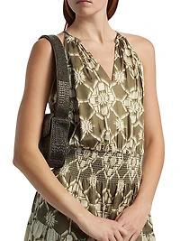 Isabela Printed Blouson Minidress