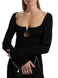 Lylia U-Ring Long-Sleeve Top