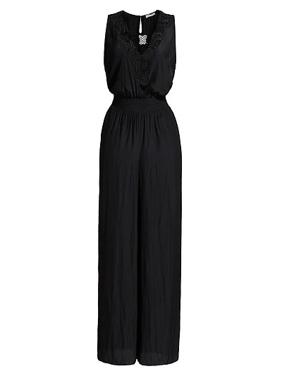 Nayeli Lace-Trimmed Jumpsuit