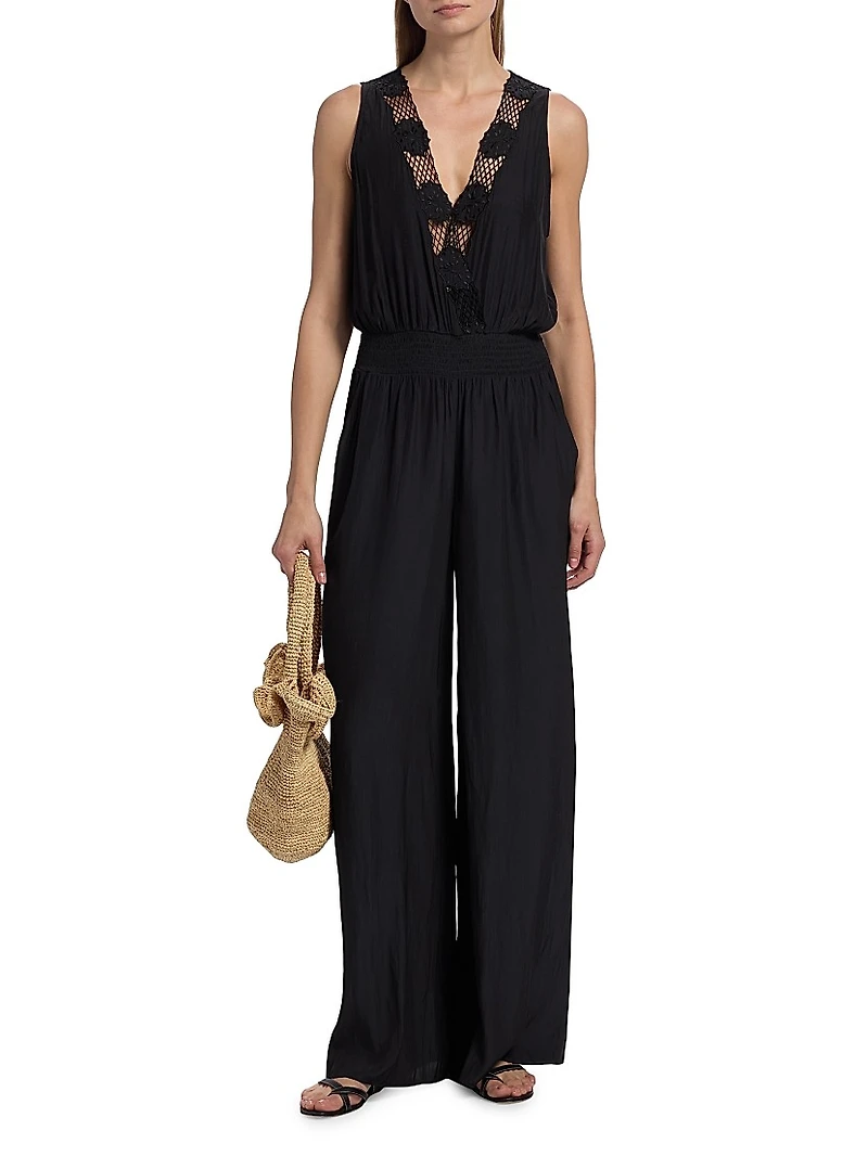 Nayeli Lace-Trimmed Jumpsuit