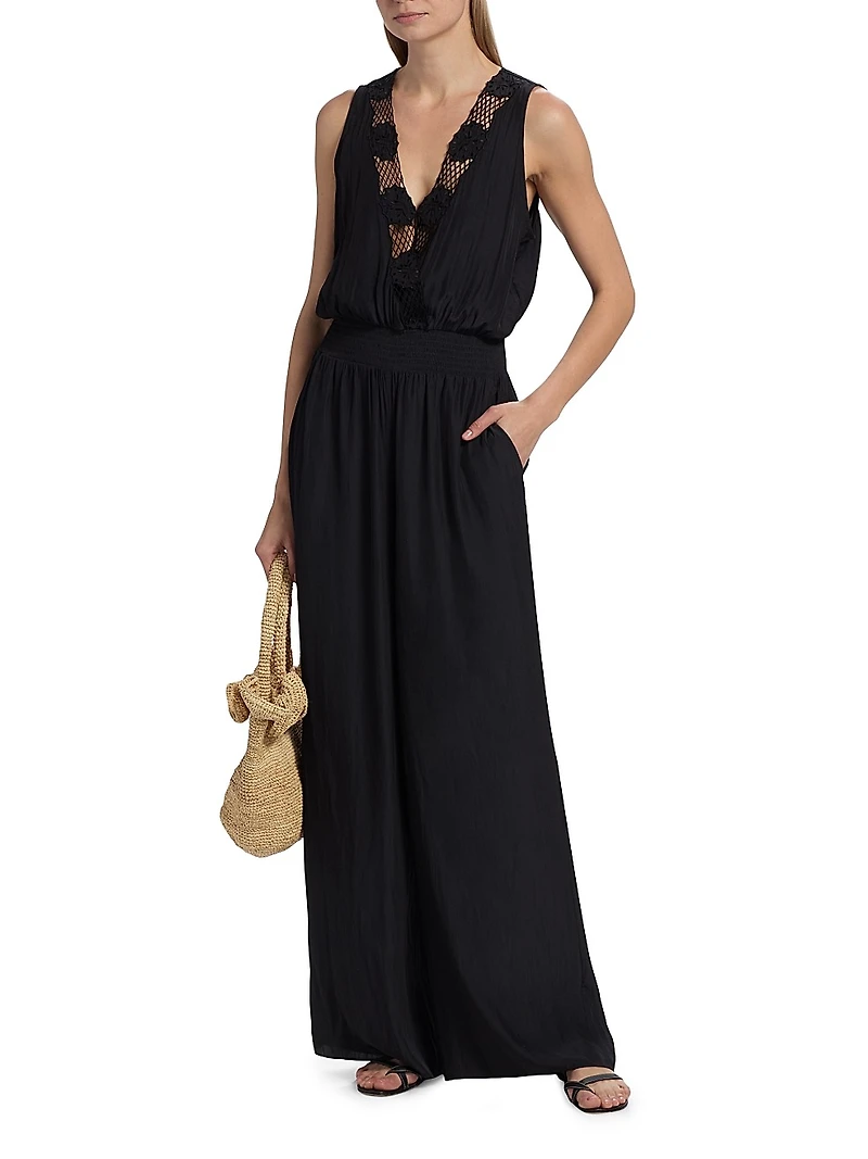 Nayeli Lace-Trimmed Jumpsuit