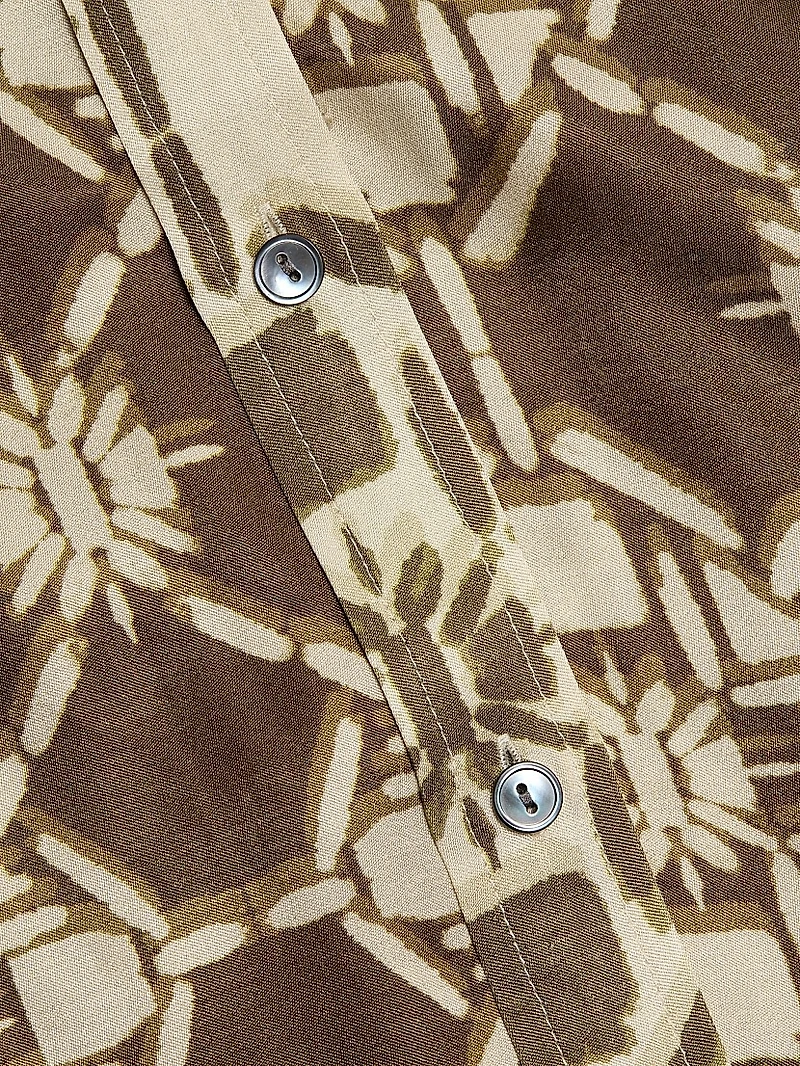 Victoria Tile Print Shirtdress