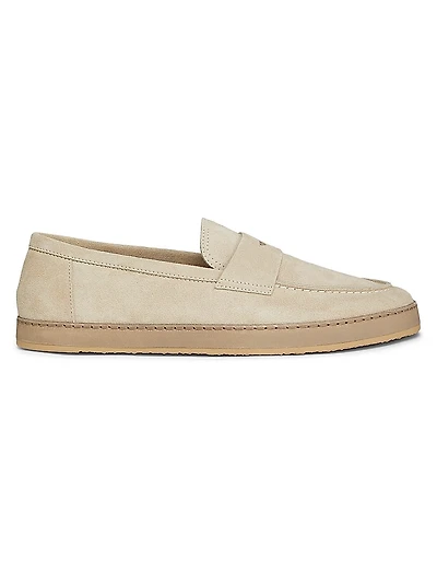 Washed Suede Loafers