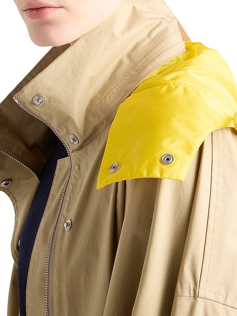 Technical Poplin Raincoat