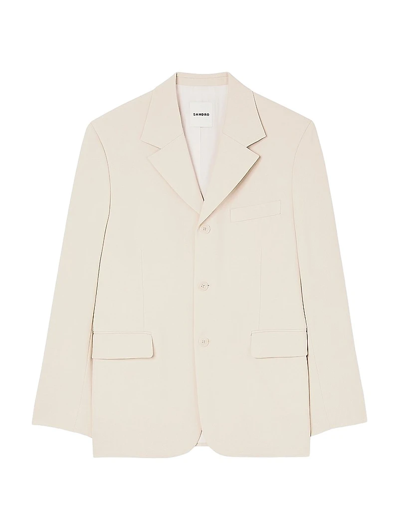 Oversized Wool Suit Jacket