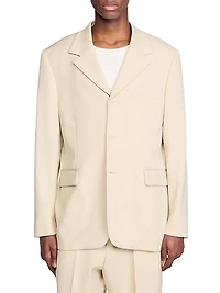 Oversized Wool Suit Jacket