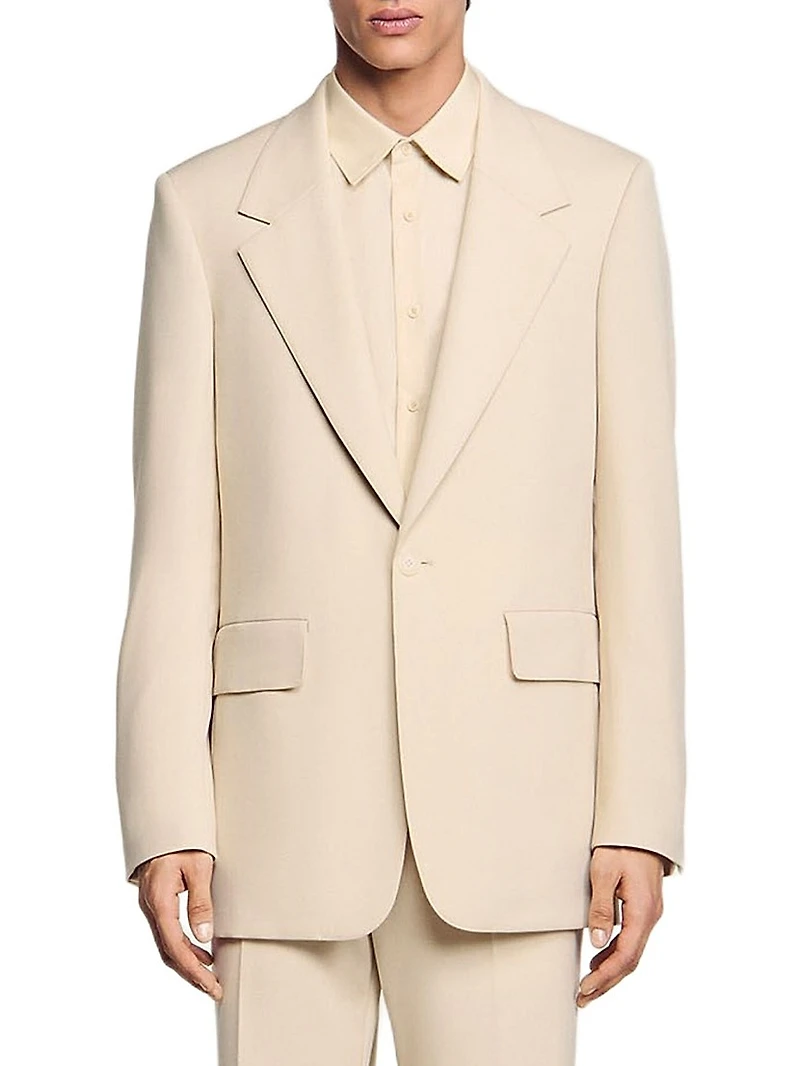 Oversized Wool Suit Jacket