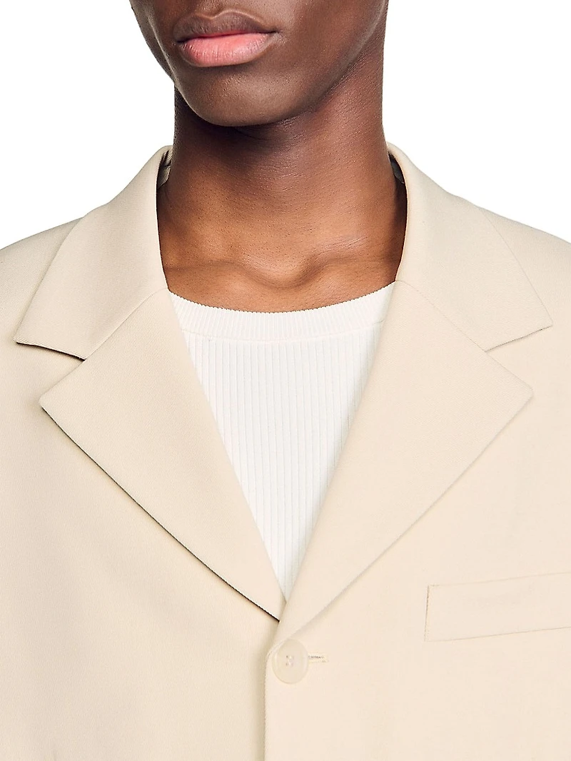 Oversized Wool Suit Jacket