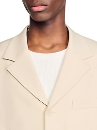 Oversized Wool Suit Jacket