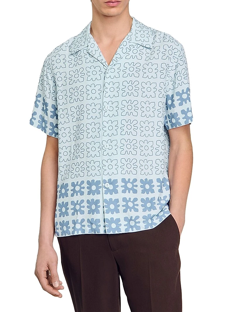 Floral Motif Shirt
