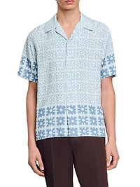 Floral Motif Shirt