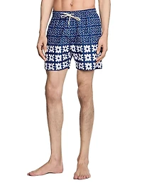 Floral Print Swim Trunks