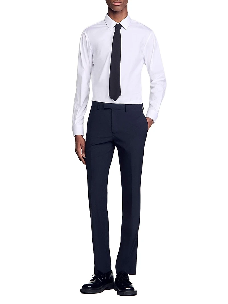Wool Suit Trousers