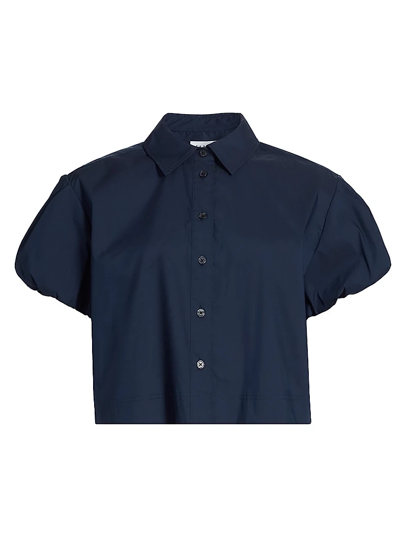 Elza Puff-Sleeve Crop Shirt