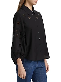 Marina Eyelet Cotton Top