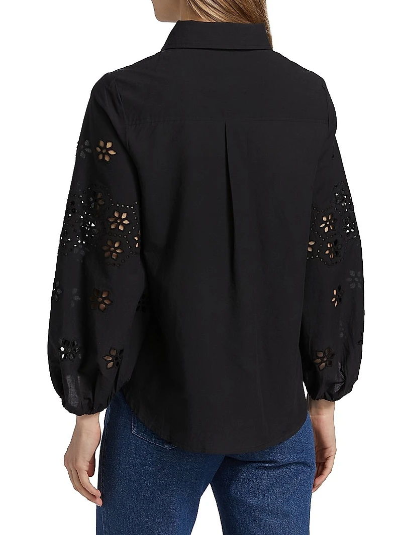 Marina Eyelet Cotton Top