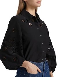 Marina Eyelet Cotton Top