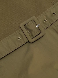 Carmen Square Neck Belted Midi-Dress