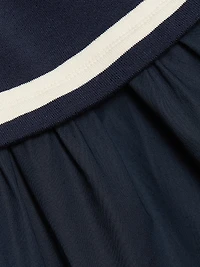 Amber Striped Stretch-Cotton Midi-Dress