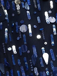 Embellished Off-The-Shoulder Tulle Gown