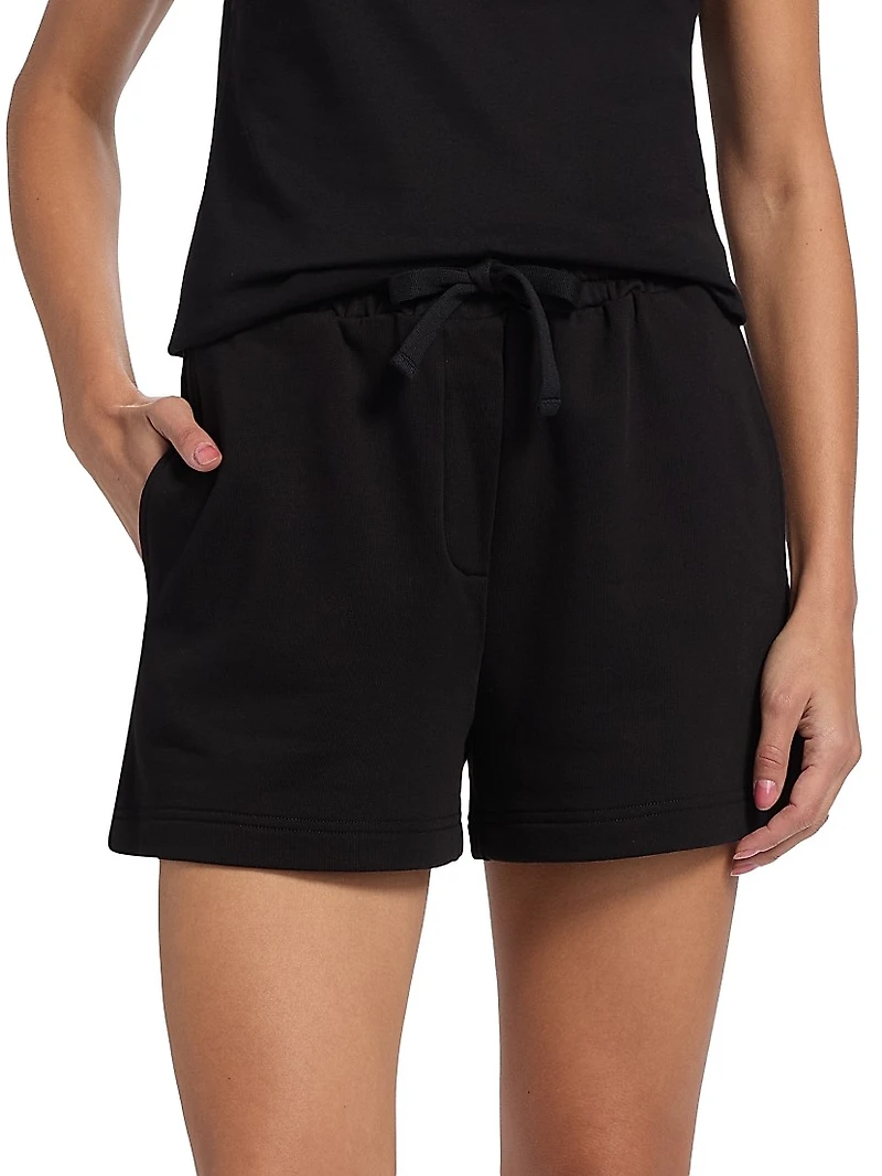 Logo Cutout Sweat Shorts