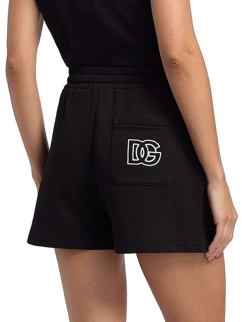 Logo Cutout Sweat Shorts