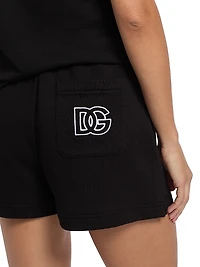 Logo Cutout Sweat Shorts
