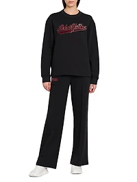 Collegiate Logo-Embroidered Cotton Sweatpants