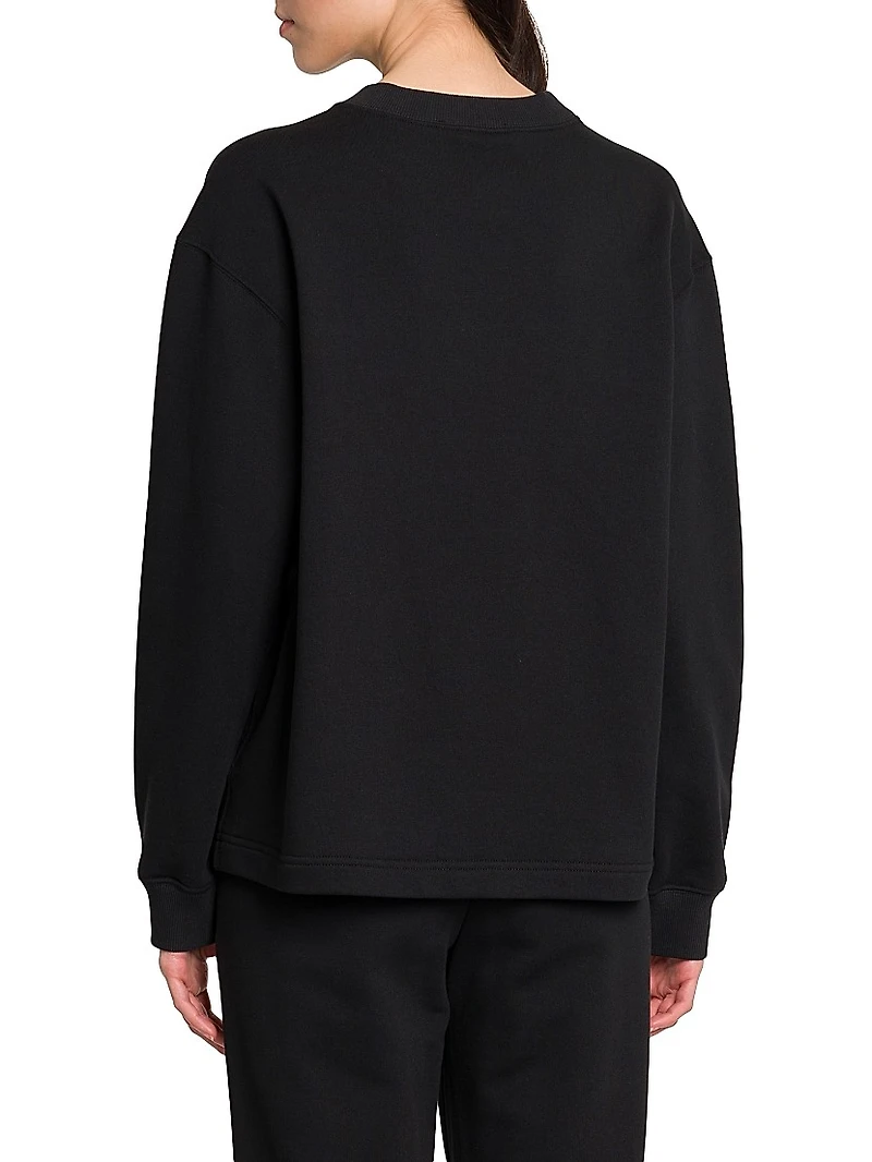 Collegiate Logo-Embroidered Cotton Sweatshirt