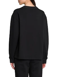 Collegiate Logo-Embroidered Cotton Sweatshirt