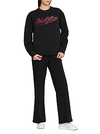 Collegiate Logo-Embroidered Cotton Sweatshirt