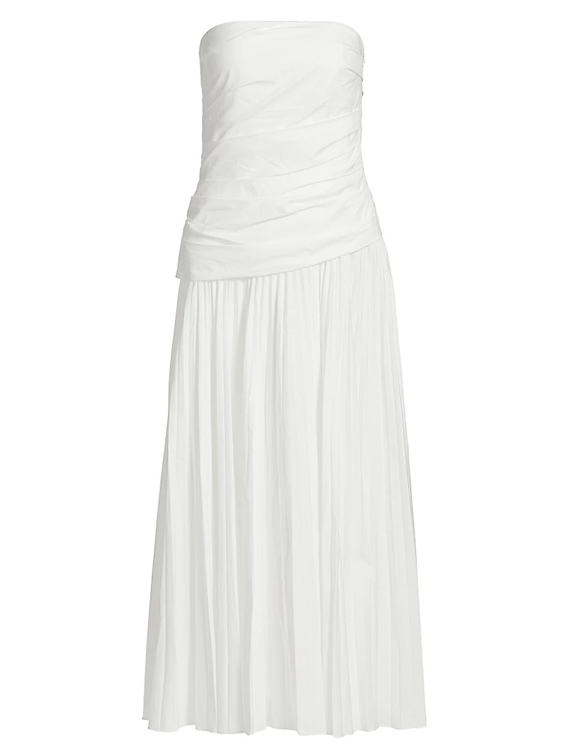 Arie Strapless Bustier Midi-Dress