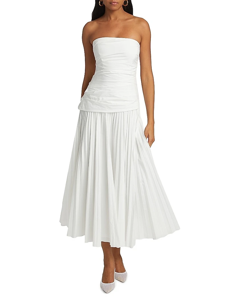 Arie Strapless Bustier Midi-Dress