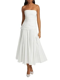 Arie Strapless Bustier Midi-Dress