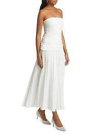 Arie Strapless Bustier Midi-Dress