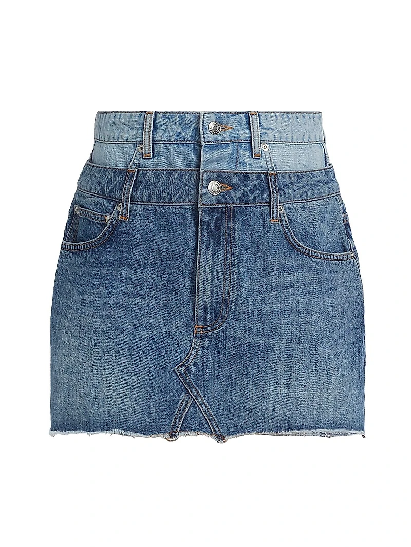 Salix Double Waistband Miniskirt