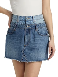 Salix Double Waistband Miniskirt