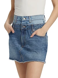 Salix Double Waistband Miniskirt