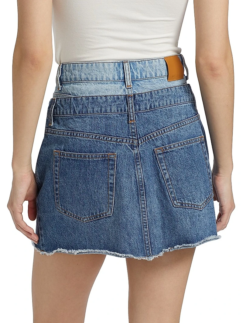 Salix Double Waistband Miniskirt