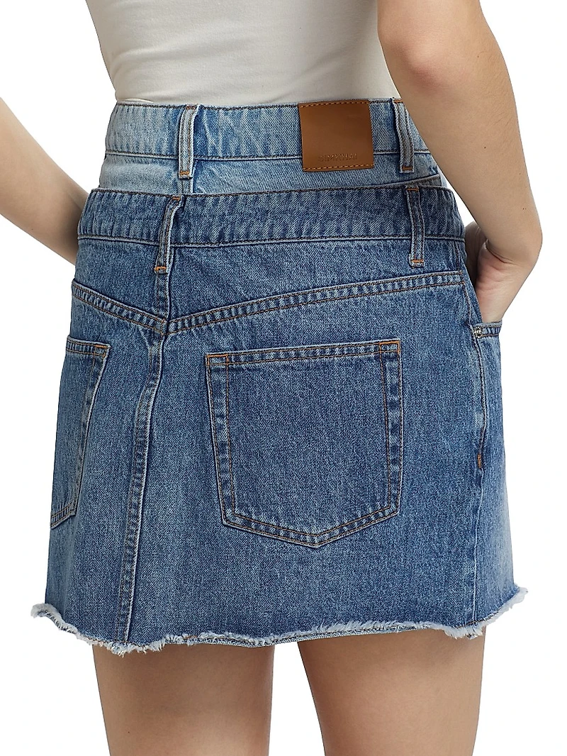 Salix Double Waistband Miniskirt