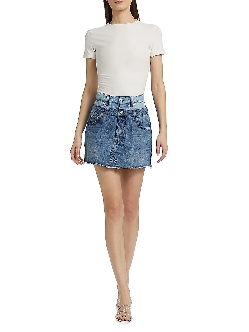 Salix Double Waistband Miniskirt