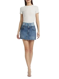 Salix Double Waistband Miniskirt