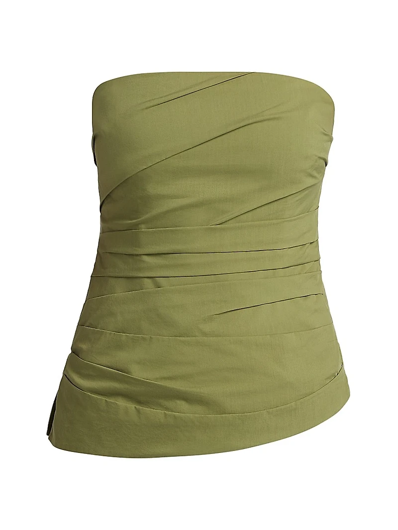 Emerson Ruched Bustier Strapless Top