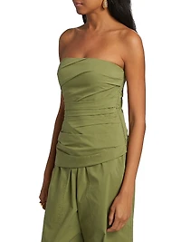 Emerson Ruched Bustier Strapless Top