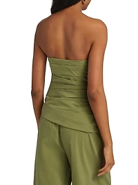 Emerson Ruched Bustier Strapless Top