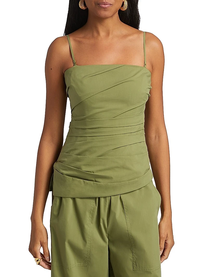 Emerson Ruched Bustier Strapless Top