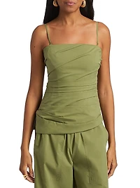Emerson Ruched Bustier Strapless Top